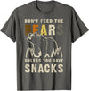 Bear Community Bear Brotherhood Gay Men Gifts Gay Bear Pride Don't Feed Bears Funny Bear Flag T-Shirt - Asphalt Grey