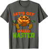 Lets Get Hallowasted Drunk Pumpkin Halloween Lets Get Hallowasted Drunk Pumpkin Funny Halloween T-Shirt - Asphalt Grey