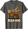 Bear Hug Wrestling Bear Hug - Wrestling bears T-Shirt - Asphalt Grey
