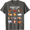 Guinea pig designs Various Guinea Pig Breeds - Guinea Pig T-Shirt - Asphalt Grey