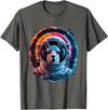 Click For Cool Space Animal Astronaut Designs Llama Men Woman Llama Colorful Space Astronaut Llama T-Shirt - Asphalt Grey