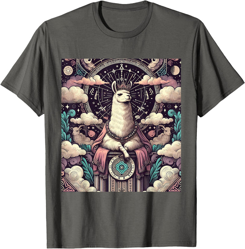Check out my Llama Shirts Llama tarot card T-Shirt - Asphalt Grey
