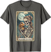 Guinea Pig Skeleton Mom Tarot Card Animal Lover Cute Guinea Pig Skeleton Mom Tarot Card Owner Pet Lover T-Shirt - Asphalt Grey