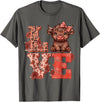 Love Highland Cow t -shir t Love Highland Cow Cute T-Shirt - Asphalt Grey