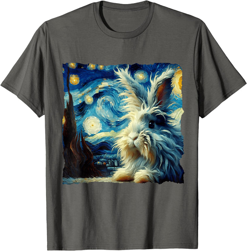 Lionhead Rabbit Starry Night T-Shirt in Asphalt Grey