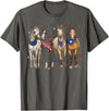 Patriotic Horse Squad 4th of July Equestrian Women Girls T-Shirt - Asphalt Grey