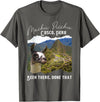 Machu Picchu Souvenir Llama Machu Picchu T-Shirt - Asphalt Grey