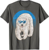Arctic Animal Polar Bear Gifts Arctic Animal Lover Cool Sunglasses Retro Polar Bear T-Shirt - Asphalt Grey