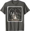 Classic Monsters Campfire Halloween Wear Classic Monsters Campfire Halloween Costumes Graphic T-Shirt - Asphalt Grey