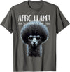 Llama Corner Afro Llama Ain't Got Time for Your Drama - Llama Gift T-Shirt - Asphalt Grey