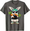 Funny Easter Bunny with Carrot Rabbit Easter Boys Kids Men T-Shirt in Asphalt Grey