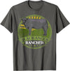 Black Angus Rancher Co. Black Angus Rancher Cow Meat Steak Cattle Bull Farmer Fun T-Shirt - Asphalt Grey