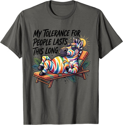 My Tolerance For People Lasts This Long Horse Tee My Tolerance for People Lasts This Long Funny Horse T-Shirt