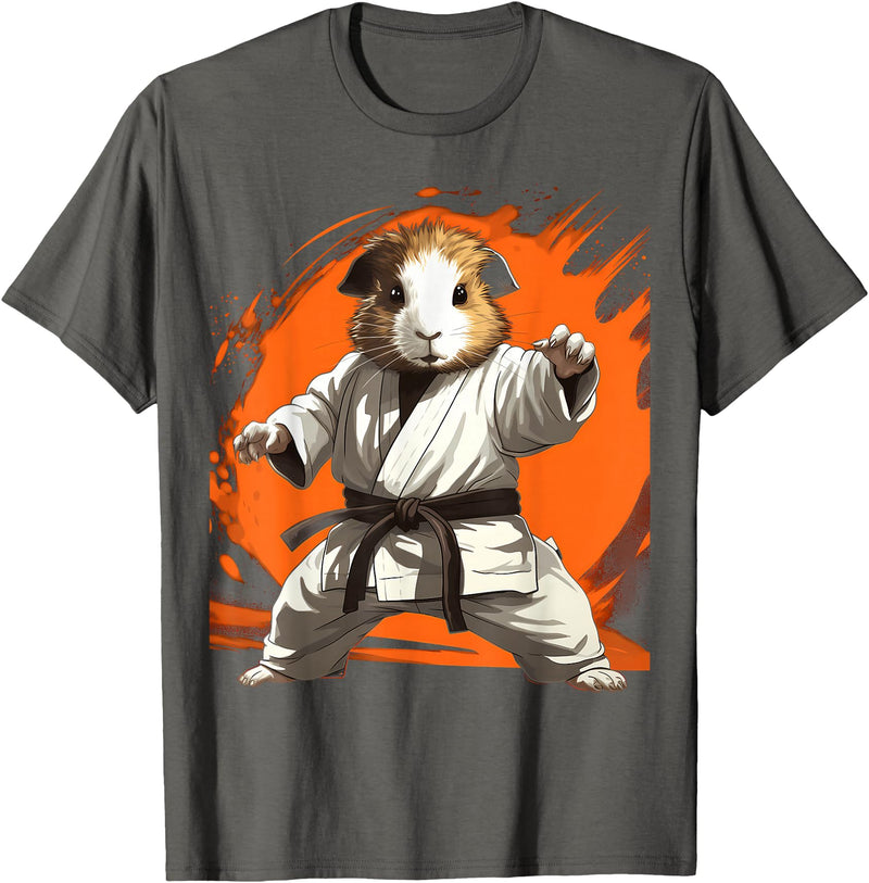 Guinea Pig Martial Arts MMA Guinea Pig Karate T-Shirt - Asphalt Grey