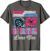 Gender Reveal Family Matching Burnouts or Bows Big Brother Loves You Gender Reveal Party T-Shirt - Asphalt Grey