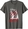 Cocaine Bear Bear Claw Poster T-Shirt - Asphalt Grey