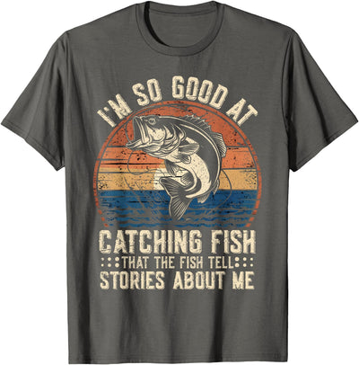 Mens Fishing Funny Fisherman Bass Fishing Jokes Fish T-Shirt