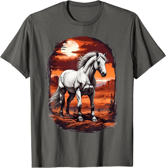 Lovely Horse Shirts JG Lovely Horse T-Shirt - Asphalt Grey