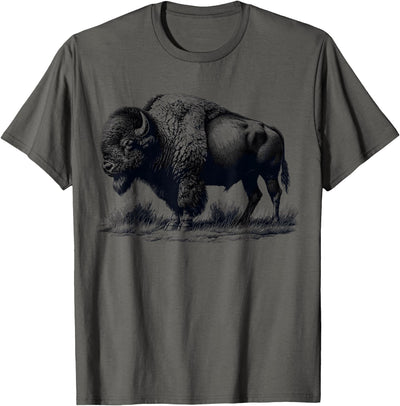 Cow Buffalo Retro Bison Lover Animal T-Shirt