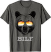 LGBT Equality Rights Gifts BILF Gay Bear Pride Daddy Grizzly Gift T-Shirt - Asphalt Grey