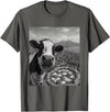 Wildfie – Selfies from Around the World Cow Pizza Selfie Funny Italy Meme Design T-Shirt - Asphalt Grey