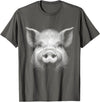 Animal Lovers Funny Quotes And Designs Pig Face Lover Art Design For Men And Women T-Shirt - Asphalt Grey
