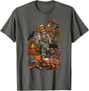Halloween Gardening Lover Apparel & Gifts Outlet Freshly Planted Skeleton Gardener Halloween T-Shirt - Asphalt Grey