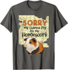 Funny Guinea Pig Shirts Sorry My Guinea Pig Ate My Homework - School Pet Lover T-Shirt - Asphalt Grey
