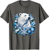 Arctic Polar Bear Snowflake Winter Christmas Christmas Polar Bear Snowflakes Winter Ornaments T-Shirt - Asphalt Grey