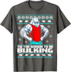 Skyvora Polar Bear Funny Ugly Christmas Sweater Gym Workout Lifting T-Shirt - Asphalt Grey