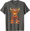 Highland Bookworm Designs Cute Highland Cow Reading - Funny Baby Cow Lover T-Shirt - Asphalt Grey