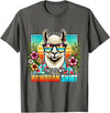 This Is My Hawaiian Shirt Party Luau Oahu Hawaii This Is My Hawaiian Shirt Funny Llama Oahu Hawaii Party T-Shirt - Asphalt Grey