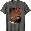 Eel Photo Aquarium Ocean Animal Splatter Art Moray Eel Photo Ocean Animal Splatter Art Aquarium Tee T-Shirt - Asphalt Grey