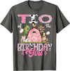 Famer Pink Cow Birthday Matching Tees Tio Of The Birthday Girl 1St Birthday Pink Cow Farm T-Shirt - Asphalt Grey
