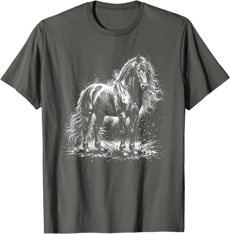 Horse Tee Horse T-Shirt - Straight - Asphalt Grey