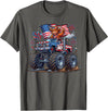 Patriotic 4th Of July Usa Shirt For Men Women Monster Truck Cow Highland USA Patriotic Shirt 4th of July T-Shirt - Asphalt