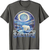 Winter Solstice Gifts by PLOLDS Happy Winter Solstice Yule Polar Bear T-Shirt - Asphalt Grey