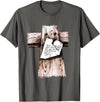 Christian Jesus Gifts Tee Gone To See Dad We're Fixin a Place For You Be Back Soon T-Shirt - Asphalt Grey