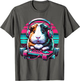 Guinea pig Rodent Game Lover Clothing Co. Guinea Pig Video Game Rodent Lover Animal Guinea Pigs Gamers T-Shirt - Asphalt Grey