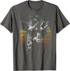 Vintage Giraffe Apparel. Giraffe Vintage Sunglasses Funny Retro African Animal T-Shirt - Asphalt Grey