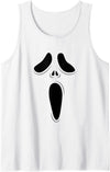 B&C Ghost Scream Face Halloween Tank Top - As Pictured