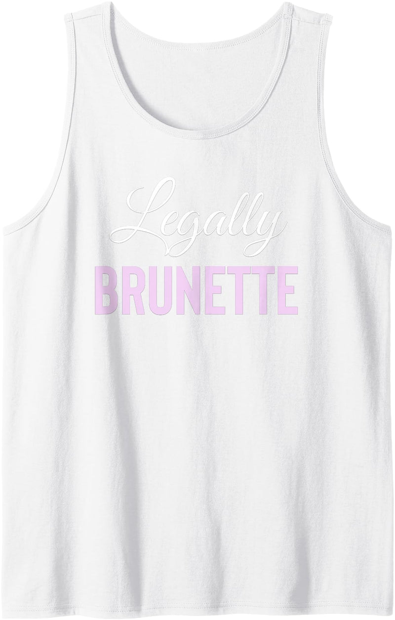 Bailey Bear Apparel Legally Brunette Lawyer Attorney Law School Tank Top - White