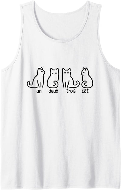 Un Deux Trois Cat Tank Top