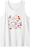 Peppa Pig Live Simply Smile Lots Beautiful Colorful Collage Tank Top - White