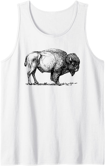 Cow American Bison Tank Top