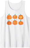 Marvel Halloween Avengers Pumpkin Characters Grid Tank Top - White