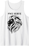 Lions international We Serve Lions outfits We Serve Lions Vintage Lions club international Tank Top - White