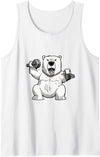 International Polar Bear Day Polar Bear Polar Bear dumbbell weightlifting Gym And Polar Bear Lovers Tank Top - White