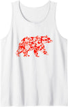 LOVIMALS Animal Love with Little Hearts Polar Bear Lovers Tank Top - White