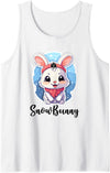 Snowbunny Cute Bunny Rabbit in the Snow Tank Top in White